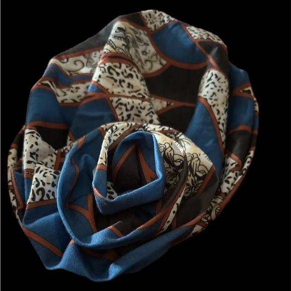 Fashion Floral  detail Retro pattern Elegant Head Wrap Top Knotted Turban - Picture 4 of 11